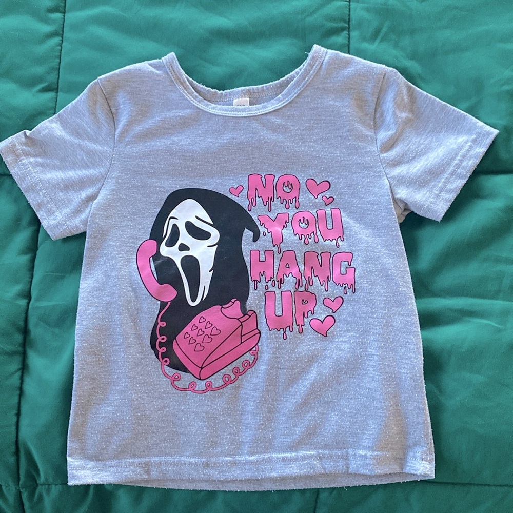 Ghostface “No You Hang Up” kids shirt